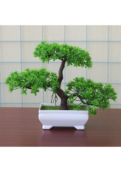 F6 Bonsai Küçük Ağaç Saksı Yapay Bitkiler Sahte Bitki Çiçekler Saksı Süsler Ev Odası Masa Dekorasyon Otel Bahçe Dekor Için (Yurt Dışından)