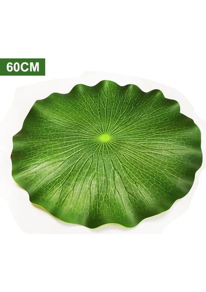 60 cm Yüzen Sahte Lotus Yaprağı Yapay Lotus Yaprağı Bahçe Gölet Su Gölet Tankı Çiçek Dekorasyonu Bitki Sahte Nilüfer Yaprağı (Yurt Dışından)