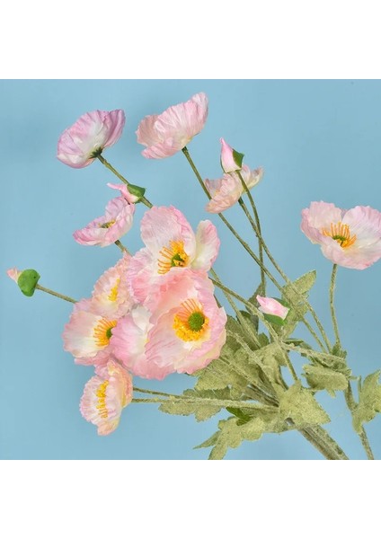 Beyaz 4 Kafa Yapay Haşhaş Çiçekleri Düğün Simülasyon Gelincikler Düğün Dekorasyon Ev Dekorasyon Süsler Ipek Çiçekler Çiçekler (Yurt Dışından) fırsatları