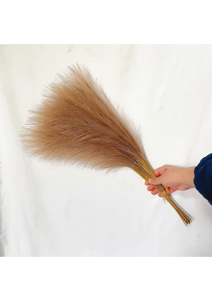 Keten 55CM 20 Adet 55CM Sahte Pampas Çim Yapay Görkemli Çim Vazo Dolgu Çiçek Ev, Oturma Odası, Mutfak, Düğün, Boho Dekor (Yurt Dışından)
