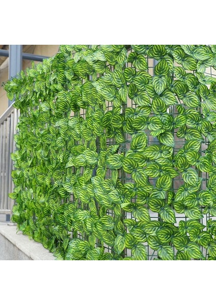 C 100X100 cm Yapay Bitki Çit Sarmaşık Çit Yeşil Yaprak Çit Panelleri Ev Bahçe Yard Dekorasyon Için Rivacy Çit Ekranı Dış Duvar Dekor (Yurt Dışından)