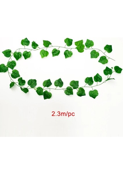 Kaliteli Yapay Bitkiler Ev Dekor Sahte Çelenk Yaprakları Yeşil Ipek Sarmaşık Asılı Sarmaşıklar Dıy Düğün Parti Odası Bahçe Dekorasyon Için (Yurt Dışından)