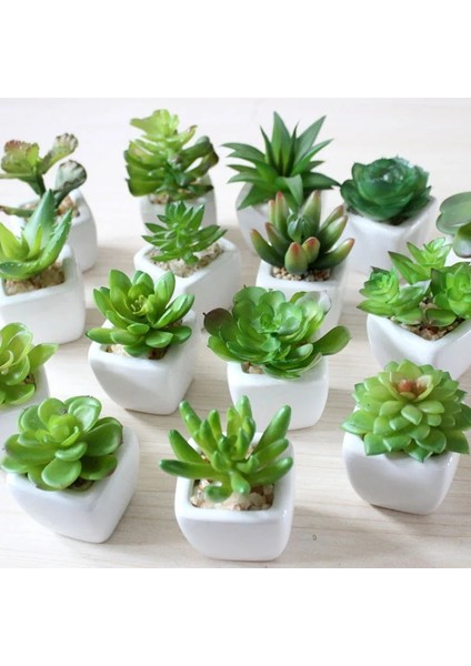 Yeşil Xiaofoshouzhi 39 Stilleri Yeşil Yapay Succulents Bitkiler Ev Bahçe Dekorasyon Düğün Bitkileri Duvar Çiçek Aranjmanı Bonsai Sahte Bitkiler (Yurt Dışından)