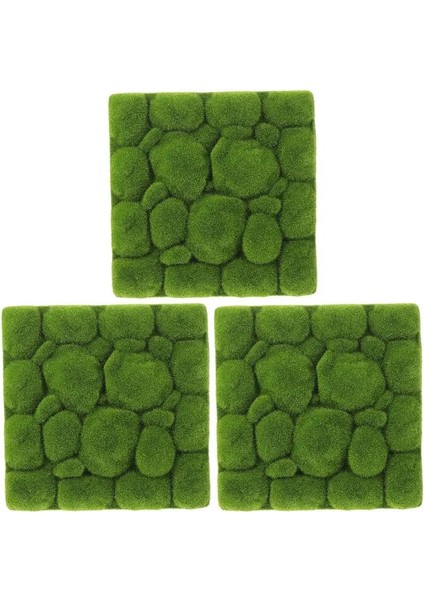 3 Adet 1/2/3 Adet Yapay Yosun Simülasyon Köpükler Kurulu Yeşil Bitkiler Ev Dekoratif Duvar Dıy Mikro Duvar Arka Plan Sahte Yosun (Yurt Dışından)