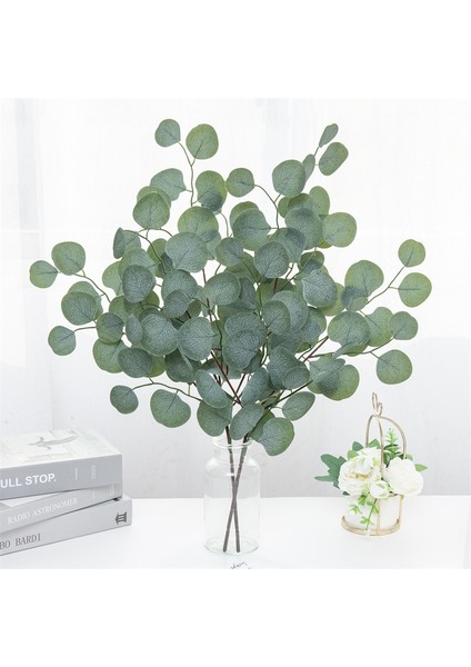 Açık Yeşil 65 cm Yapay Bitki Okaliptüs Ipek Yeşil Söğüt Yaprakları Ev Dekorasyon Noel Açık Düğün Parti Sahte Bitki Aranjmanı (Yurt Dışından) fiyatları