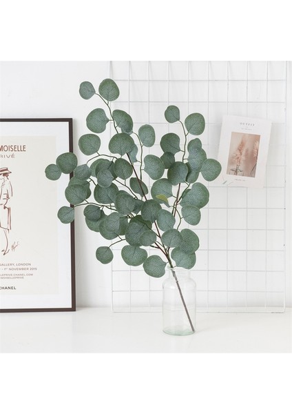 Açık Yeşil 65 cm Yapay Bitki Okaliptüs Ipek Yeşil Söğüt Yaprakları Ev Dekorasyon Noel Açık Düğün Parti Sahte Bitki Aranjmanı (Yurt Dışından) fırsatları