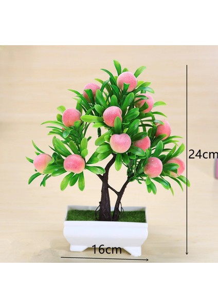 Gül Turuncu 1 Adet Yeni Yapay Bitkiler Bonsai Küçük Ağaç Saksı Sahte Bitki Çiçekler Ev Odası Masa Pulp Pot Bahçe Dekor Için Saksı Süsler (Yurt Dışından)