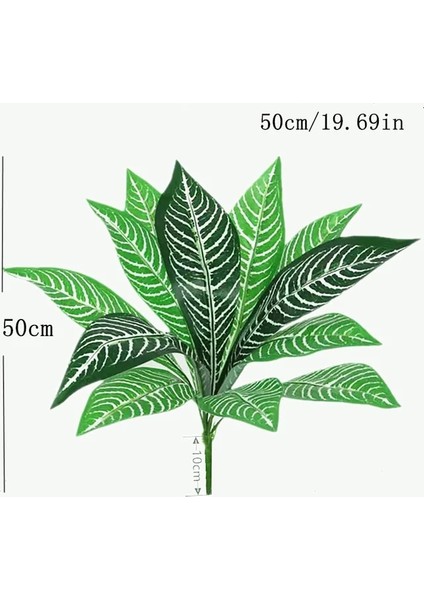 H 35 cm 3 Çatal Yapay Masaüstü Sahte Bitkiler Yeşil Plastik Palmiye Ağacı Demet Çiçek Malzeme Ofis Oturma Odası Noel Ev Dekor (Yurt Dışından) fiyatları