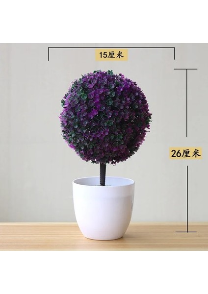 Floresan Sarı Sakura Kartopu Simülasyon Bitki Saksı Çim Topu Bonsai Küçük Ağaç Ev Dekorasyon Çiçek Süs Yaratıcı Mini Top (Yurt Dışından) fiyatları