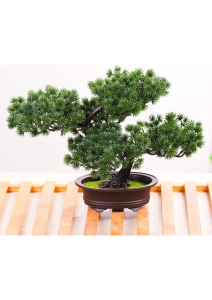 G Simülasyon Bonsai Süsler Sahte Ağaç Saksı Büyük Karşılama Çam Plastik Sahte Saksı Bitkileri Simülasyon Çam Iç Dekorasyon (Yurt Dışından)