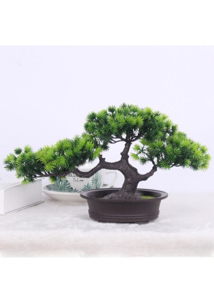 G Simülasyon Bonsai Süsler Sahte Ağaç Saksı Büyük Karşılama Çam Plastik Sahte Saksı Bitkileri Simülasyon Çam Iç Dekorasyon (Yurt Dışından) modelleri