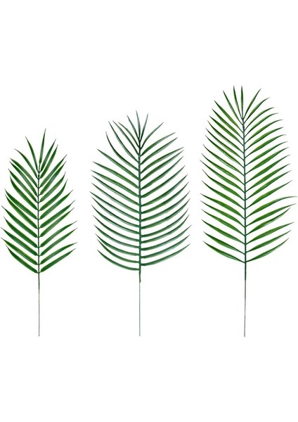 Stil 6 Palm Yapay Yeşil Bitkiler Plastik Yapraklar Sahte Bitkiler Ev Düğün Oturma Odası Balkon Masa Dekorasyonu Için Dağınık Yeşillik (Yurt Dışından)