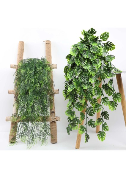Duvar Asılı Vine-02 Yapay Bitkiler Farsça Rattan Sahte Asılı Sahte Yeşil Asma Duvar Düğün Dekor Için Açık Uv Dayanıklı Plastik Bitkiler (Yurt Dışından)