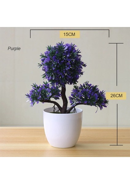 26X19CM Yapay Mini Bonsai Ağacı Saksı Çiçeği Simüle Ağaç Dekor Bitki Sahte Çiçek Saksı Süs Ev Odası Bahçe Dekorasyonu Için (Yurt Dışından) fırsatları