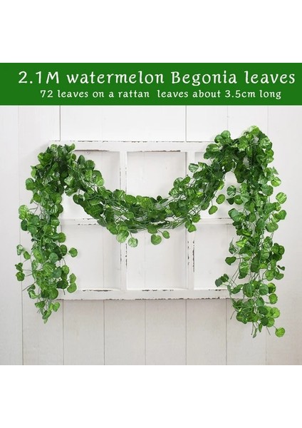 B09-3PCS 2.1m 3 Adet Yapay Yeşil Sarmaşık Yaprağı Bitkiler Asma Asılı Çelenk Sahte Yeşillik Çiçek Ev Mutfak Bahçe Düğün Duvar Dekor Için (Yurt Dışından) fiyatları