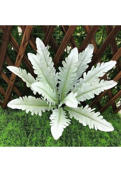 35 cm D Yapay Yeşil Bitkiler Sahte Fern Yaprakları Pencere Dekorasyonu Dıy Bitkiler Duvar Malzemesi Düğün Bahçe Ev Partisi Dekoru Aksesuarları (Yurt Dışından)