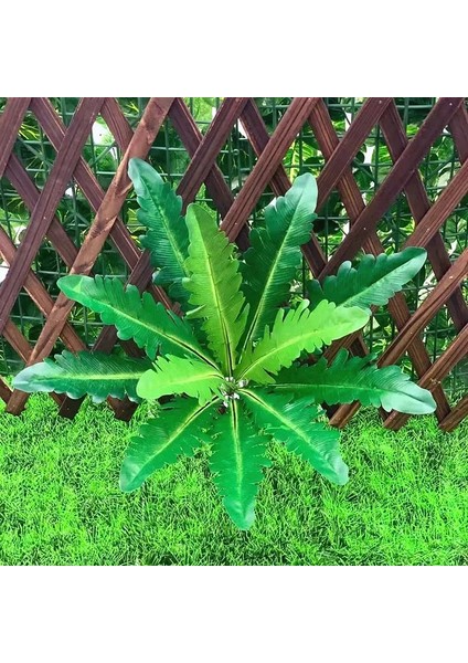 35 cm D Yapay Yeşil Bitkiler Sahte Fern Yaprakları Pencere Dekorasyonu Dıy Bitkiler Duvar Malzemesi Düğün Bahçe Ev Partisi Dekoru Aksesuarları (Yurt Dışından)