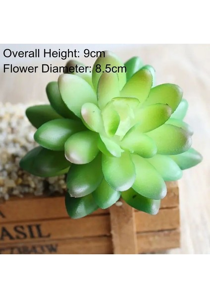 Yeşil Largebaoshihua Yeşil Yapay Succulents Bitkiler Ev Bahçe Yatak Odası Balkon Masaüstü Masa Mini Bonsai Düğün Parti Dekorasyon Sahte Bitkiler (Yurt Dışından) fiyatları