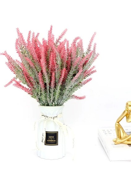 Hong Lian Yapay Çiçekler Akın Plastik Lavanta Paketi Sahte Bitkiler Düğün Dizgin Buketi Kapalı Açık Ev Mutfak Ofis Masası (Yurt Dışından) modelleri