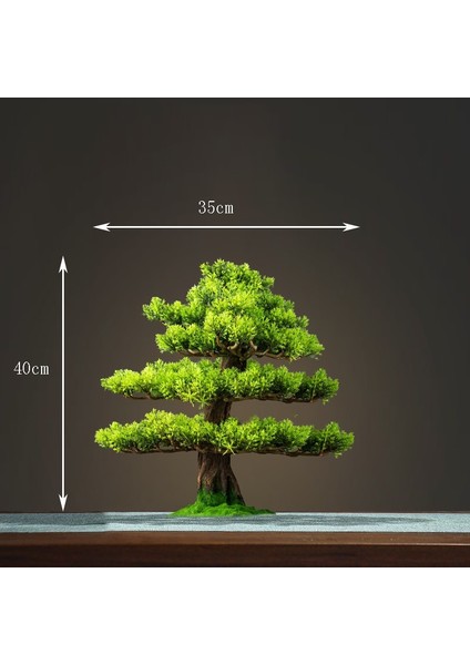 HMB4021 Ev Dekorasyon Saksı Dıy Yanlış Ağaç Bonsai Oturma Odası Çin Tarzı Otel Sundurma Peyzaj Dekorasyon Yeşil Bitki Dekorasyon (Yurt Dışından) modelleri