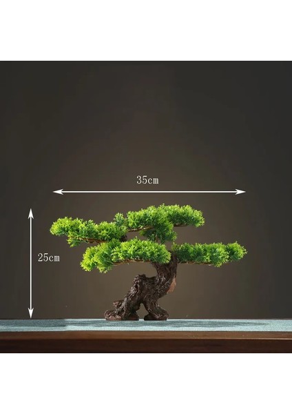 HMB4021 Ev Dekorasyon Saksı Dıy Yanlış Ağaç Bonsai Oturma Odası Çin Tarzı Otel Sundurma Peyzaj Dekorasyon Yeşil Bitki Dekorasyon (Yurt Dışından) indirimleri
