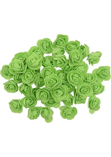 F13 Yeşil 100 Adet 50-200 Adet 3 cm Pe Köpük Gül Yapay Çiçek Kafaları Dıy Oyuncak Ayı Güller Scrapbooking Çelenk Aksesuarları Düğün Parti Dekoru (Yurt Dışından)