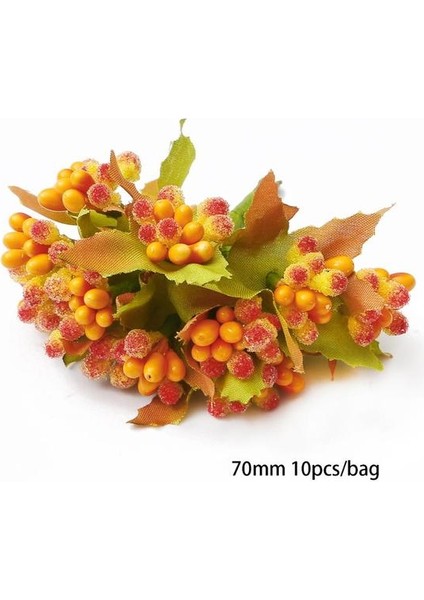 Stil 2 6/10/12/50/60/70/90/288 Adet Karışık Portakal Çiçeği Kiraz Ercik Meyveleri Paketi Dıy Noel Düğün Pastası Hediye Kutusu Çelenkler Dekor (Yurt Dışından)