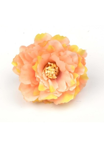 Turuncu 10 Adet/grup 6 cm Yapay Ipek Karanfil Çiçek Başları Düğün Ev Dekorasyon Dıy Gelin Holding Çiçek Aksesuarları Sahte Çiçekler (Yurt Dışından)