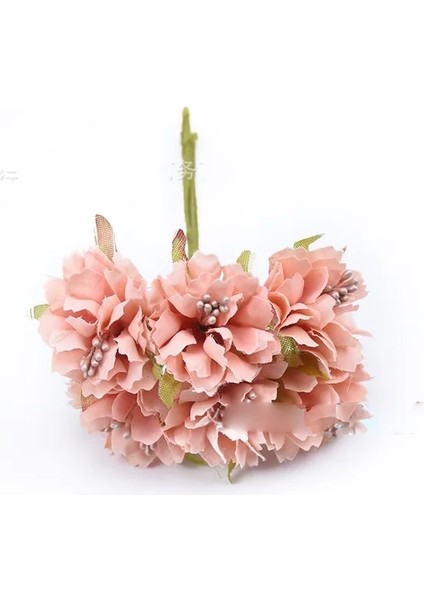 30 6 Adet/grup 3 cm Ipek Krizantem Yapay Çiçekler Kafa Dıy Çelenk Hediye Kutusu Zanaat Sahte Çiçek Düğün Ev Partisi Dekorasyon Için (Yurt Dışından)