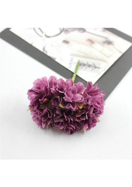 Stil 3 6 Adet/grup 3 cm Ipek Krizantem Yapay Çiçekler Kafa Dıy Çelenk Hediye Kutusu Zanaat Sahte Çiçek Düğün Ev Partisi Dekorasyon Için (Yurt Dışından)