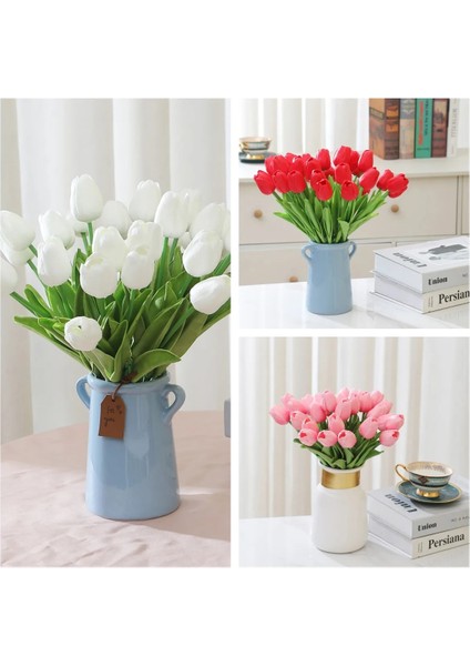 Mitao Pembe 10 Adet Laleler Yapay Çiçekler Gerçek Dokunmatik Lale Sahte Sahte Laleler Çiçek Buketi Dıy Parti Düğün Dekor Için Çiçek Ev Dekor (Yurt Dışından) fiyatları