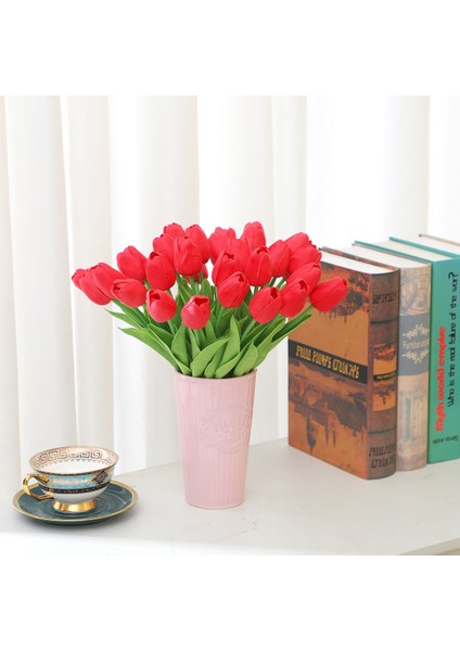 Mitao Pembe 10 Adet Laleler Yapay Çiçekler Gerçek Dokunmatik Lale Sahte Sahte Laleler Çiçek Buketi Dıy Parti Düğün Dekor Için Çiçek Ev Dekor (Yurt Dışından) indirimleri