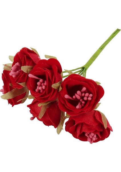 Stil 34 6 Adet Lucia Craft Karışık Kırmızı Yapay Çiçek Kiraz Ercik Meyveleri Paketi Dıy Noel Düğün Pastası Hediye Kutusu Çelenkler Dekor D0311 (Yurt Dışından)