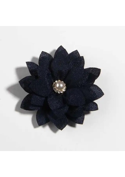 Donanma 10 Adet 5.5 cm 2.1 "küçük Katmanlı Yapay Kumaş Çiçek Düğün Butik Şifon Lotus Parti Zanaat Ev Saç Aksesuarları (Yurt Dışından)