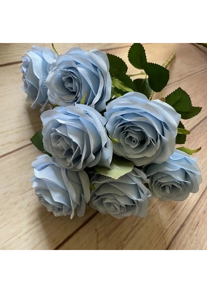 No 11 1 Buket 9 Kafaları Yapay Şakayık Çay Gül Çiçek Kamelya Ipek Sahte Çiçek Flores Dıy Ev Bahçe Düğün Dekorasyon Için (Yurt Dışından)