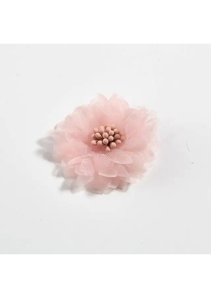 Şeftali 10 Adet 4 cm 1.5 "yapay Kumaş Çiçek Elbise Düğün Buket Takı Aksesuarları Broş Üretim Giyim Yapımı (Yurt Dışından)