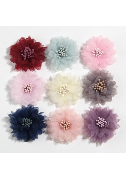 Şeftali 10 Adet 4 cm 1.5 "yapay Kumaş Çiçek Elbise Düğün Buket Takı Aksesuarları Broş Üretim Giyim Yapımı (Yurt Dışından) fiyatları