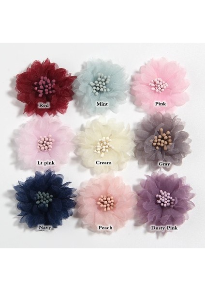 Şeftali 10 Adet 4 cm 1.5 "yapay Kumaş Çiçek Elbise Düğün Buket Takı Aksesuarları Broş Üretim Giyim Yapımı (Yurt Dışından) modelleri