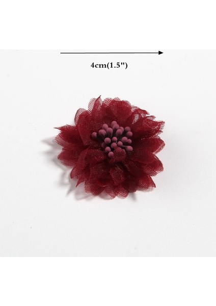 Şeftali 10 Adet 4 cm 1.5 "yapay Kumaş Çiçek Elbise Düğün Buket Takı Aksesuarları Broş Üretim Giyim Yapımı (Yurt Dışından) fırsatları