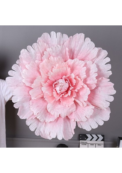 Açık Pembe 30 cm Çoklu Boyutları Düğün Çiçek Büyük Ipek Yapay Çiçek Şakayık Kafası Diy Çiçek Arka Plan Duvar Dekorasyonu (Yurt Dışından)