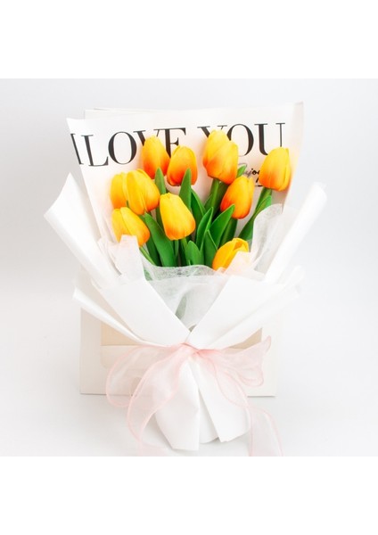 Turuncu 5 Adet 5 Adet Lale Yapay Çiçekler Gerçek Dokunmatik Buket Sahte Çiçekler Dekorasyon Düğün Malzemeleri Için Ev Dekor Sevgililer Çiçekler (Yurt Dışından) fırsatları