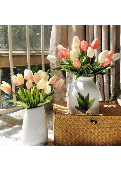 Turuncu 5 Adet 5 Adet Lale Yapay Çiçekler Gerçek Dokunmatik Buket Sahte Çiçekler Dekorasyon Düğün Malzemeleri Için Ev Dekor Sevgililer Çiçekler (Yurt Dışından) indirimleri