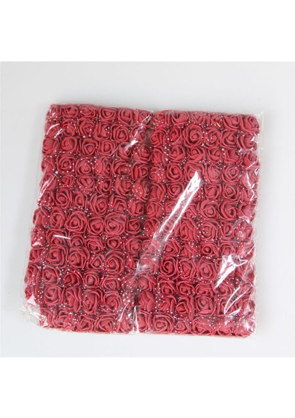 Şarap Kırmızısı 144 Adet 36/72/144 Adet Köpük Gül Yapay Çiçek Başları Buket Dıy Çelenk Düğün Süslemeleri Sahte Çiçekler Sevgililer Günü Hediyeleri Ev Dekor (Yurt Dışından)