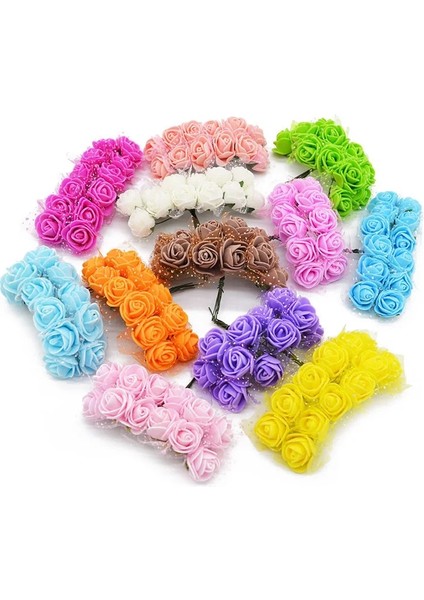 Şarap Kırmızısı 144 Adet 36/72/144 Adet Köpük Gül Yapay Çiçek Başları Buket Dıy Çelenk Düğün Süslemeleri Sahte Çiçekler Sevgililer Günü Hediyeleri Ev Dekor (Yurt Dışından) fırsatları