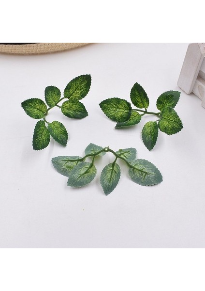 10 Adet Koyu Yeşil Yapay Çiçek Vazo Dekor Kök Demir Iğne Tel Bitki Dıy Zanaat Malzemeleri Için Duvar Aksesuarları Plastik Gül Sopa Kutup (Yurt Dışından)