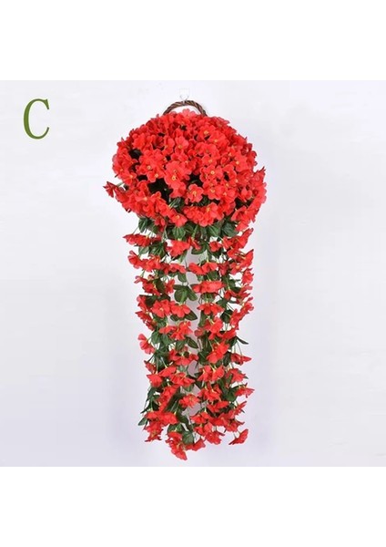 Stil 3 Dıy Yapay Ipek Menekşe Ivy Asmak Çiçek Çelenk Duvar Asılı Bitki Düğün Ev Partisi Balkon Dekor Yapay Çiçek (Yurt Dışından)