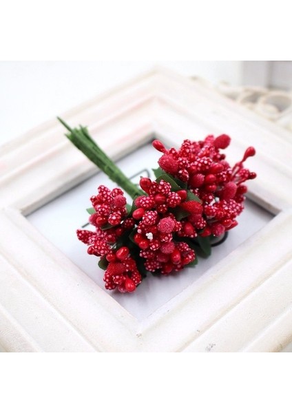 Kırmızı 72 Adet 12/36/72/144 Adet Mini Ercik Çiçek Yapay Çiçekler Zanaat Sahte Çiçekler Düğün Buket Parti Scrapbooking Dekor Dıy (Yurt Dışından)