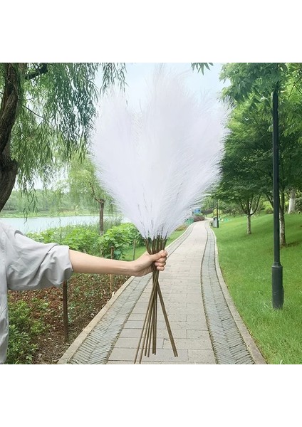100CM-B01-1PC 100-120CM Büyük Ipek Pampas Çim Çiçekleri Pantas Artificiales Para Decoracion Simülasyon Bitkiler Ev Dekor Için Düğün Dekorasyon (Yurt Dışından)