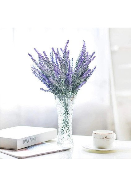 Sarı Mor Yapay Lavanta Çiçekleri Buket Sahte Bitki Ev Dekor Bahçe Noel Düğün Dekorasyon Vazo Aksesuarları Kapalı (Yurt Dışından) modelleri