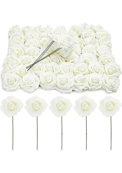 Stil 10 20 Adet Pe Köpük Güller Yapay Çiçekler Kafa 7 cm Sahte Çiçekler Dıy Buket Gelin Düğün Parti Dekorasyon Karalama Defteri Malzemeleri (Yurt Dışından) indirimleri